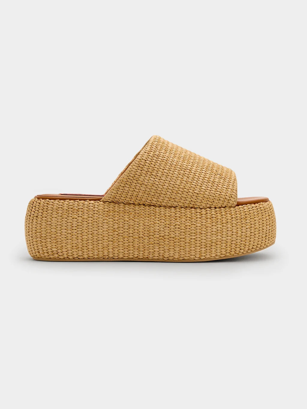 Simon Miller Women's Raffia Cloudy Platform Slide Sandal | Saint Bernard