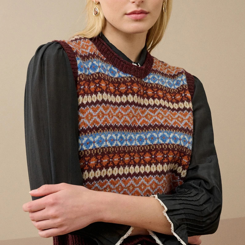 Wool Fair Isle Tank | Brora