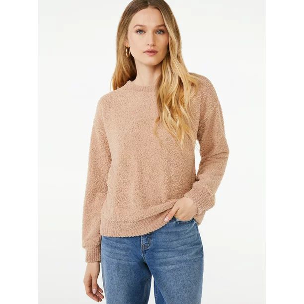 Scoop Women's Plush Sweatshirt - Walmart.com | Walmart (US)