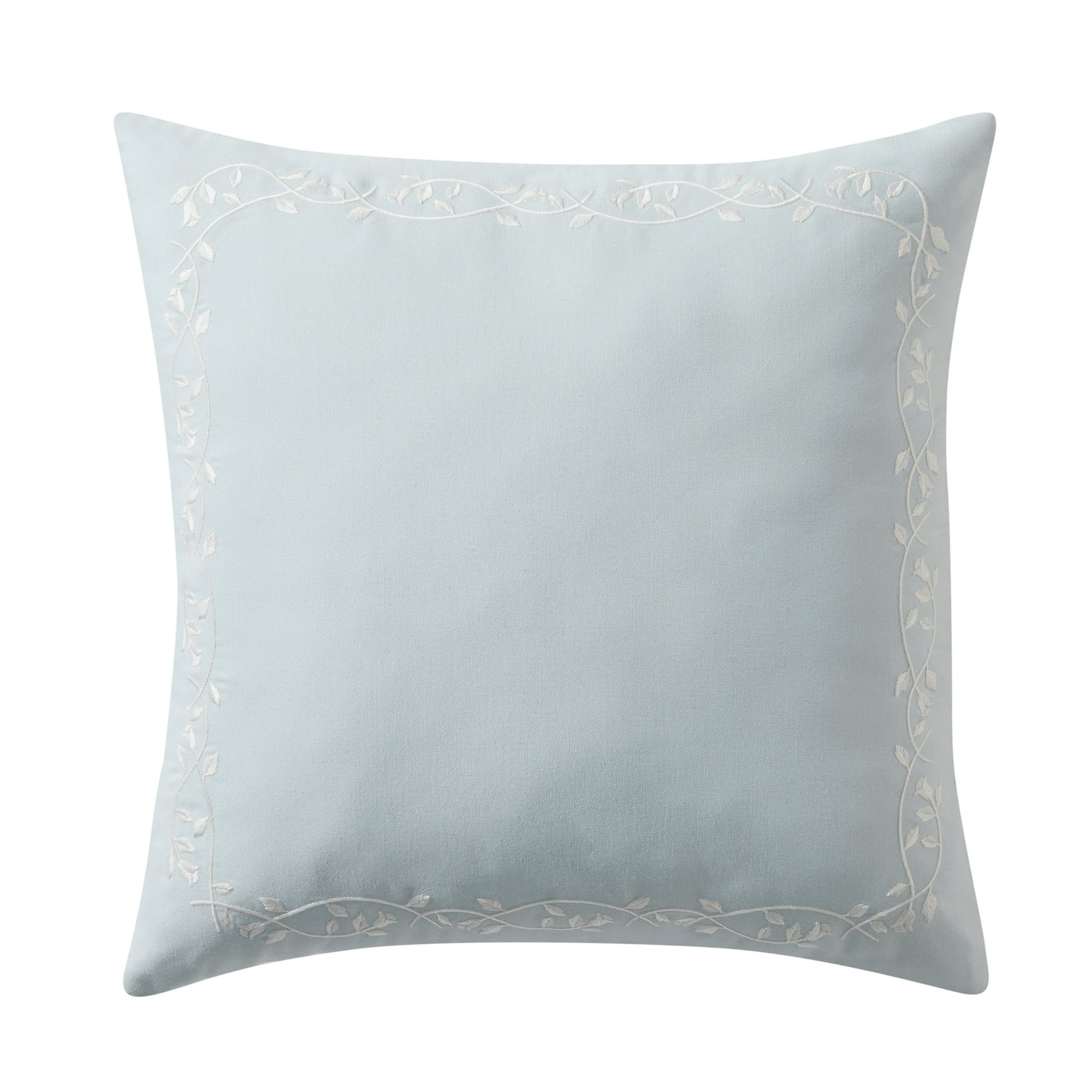 My Texas House Blue Floral Embroidered 18" x 18" Outdoor Pillow | Walmart (US)