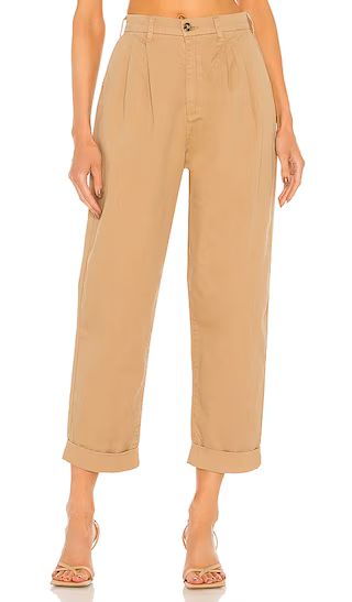 Kellin Pleated Trouser in Khaki | Revolve Clothing (Global)