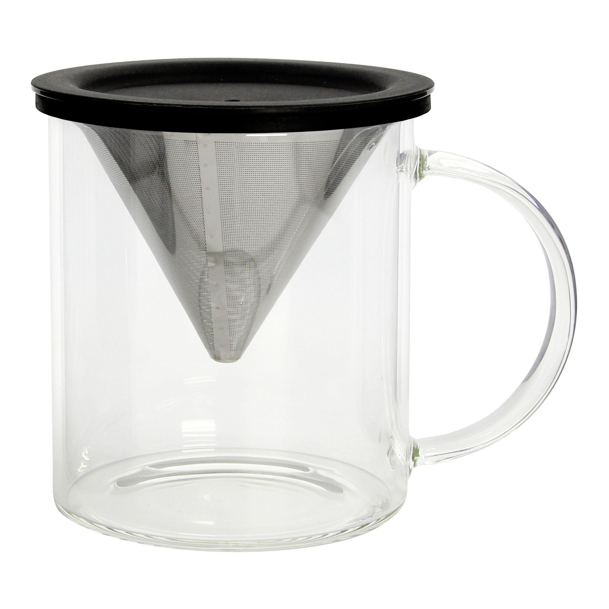 Glass Pour Over Coffee Cup and Reusable Filter Set | World Market