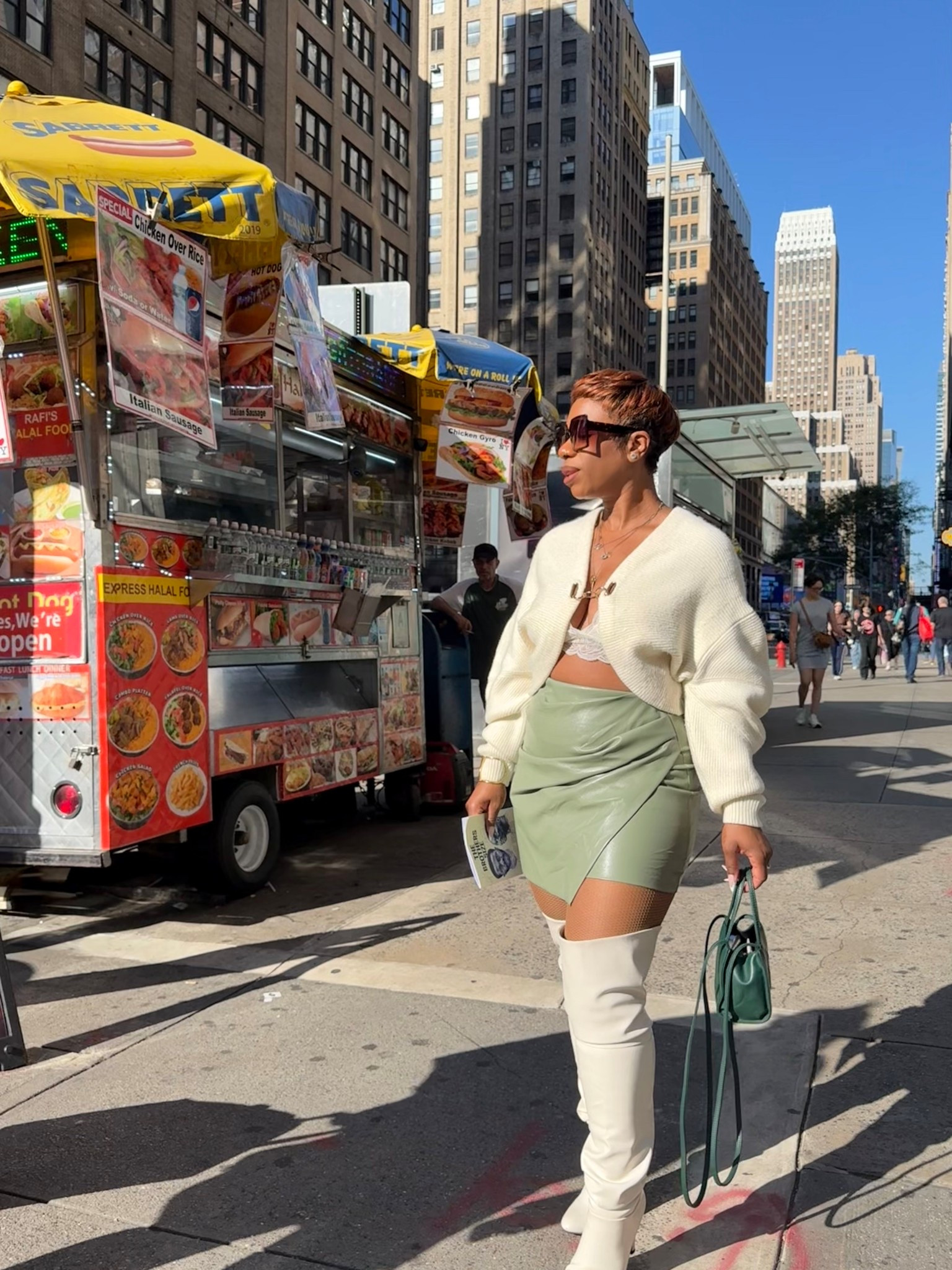 There was the slightest breeze yesterday so, naturally I broke out the boots and sweater 