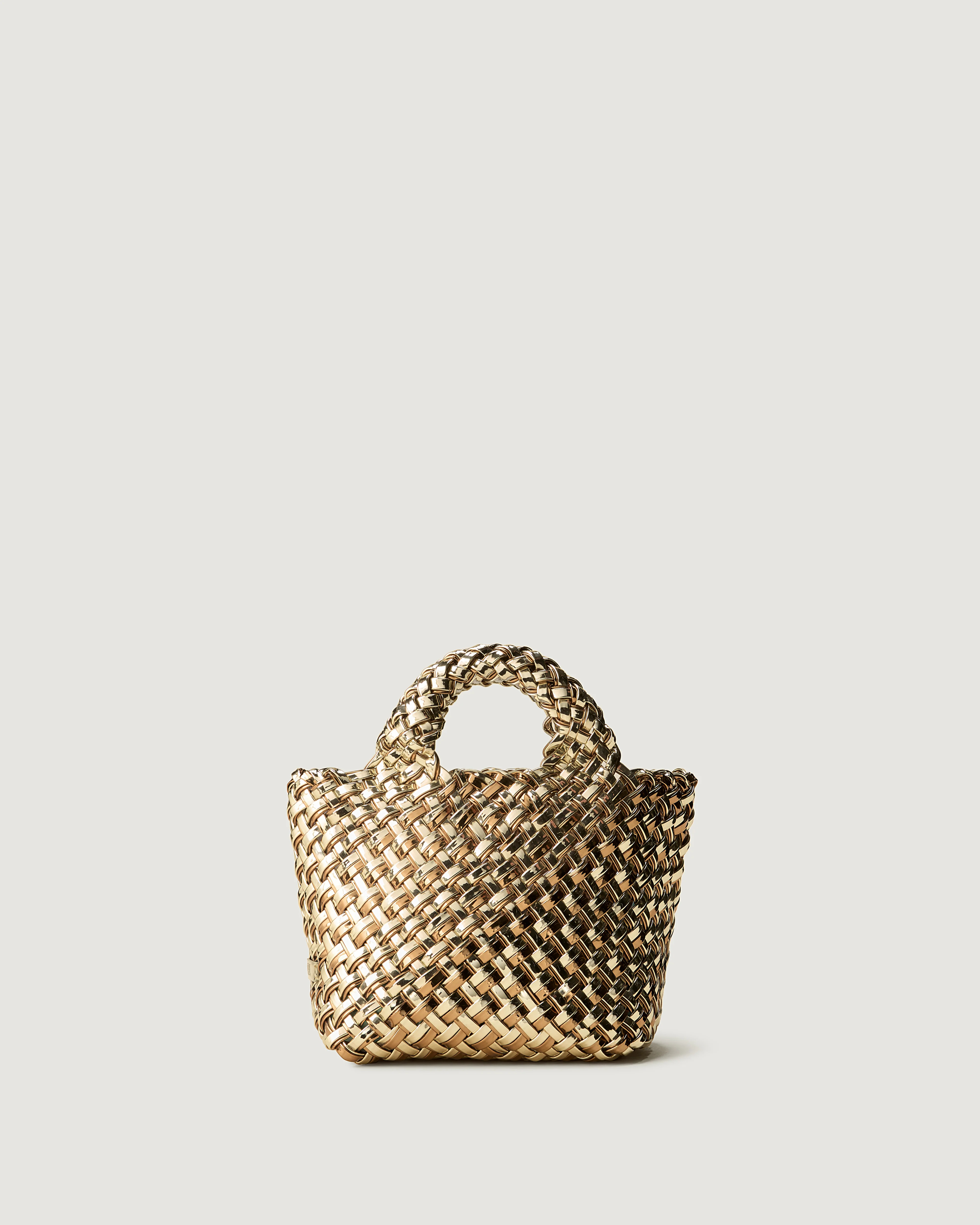 St. Barths Petit Tote Double Weave Metallic | Biarritz | Naghedi