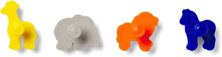Fox Run Stamp Animal Cookie Cutters, Set of 4, Safari, Multicolor | Amazon (US)