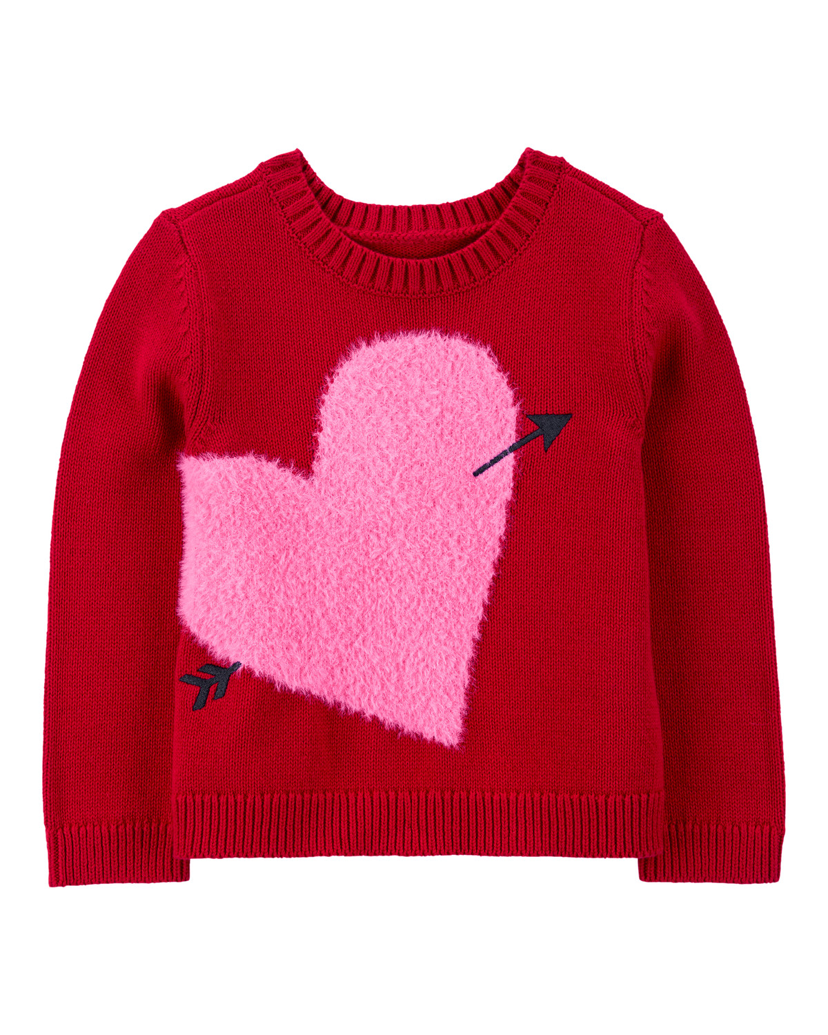 Baby Valentine's Day Heart Sweater - Red | Carter's Inc