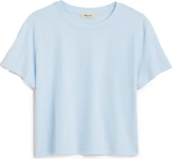 Boxy Crop Cotton Slub T-Shirt | Nordstrom