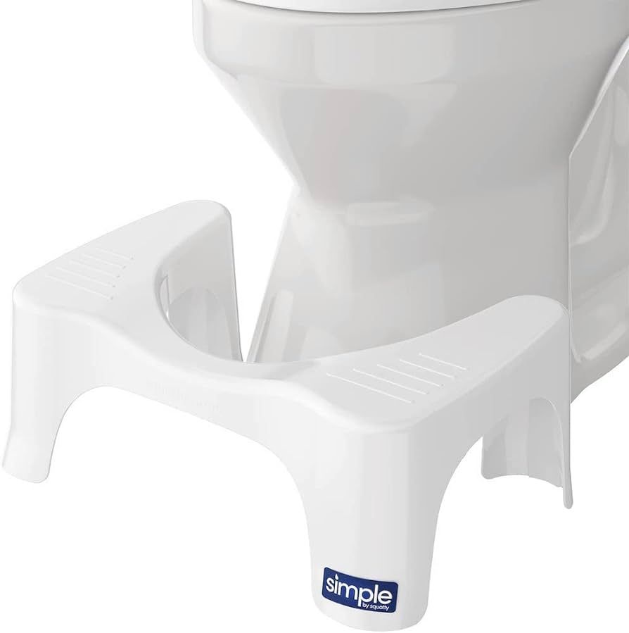 Squatty Potty Simple Toilet Stool, White, 7" | Amazon (US)