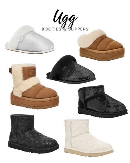 Ugg slippers and booties. 
Sparkle or quilted??

#LTKGiftGuide #LTKHoliday