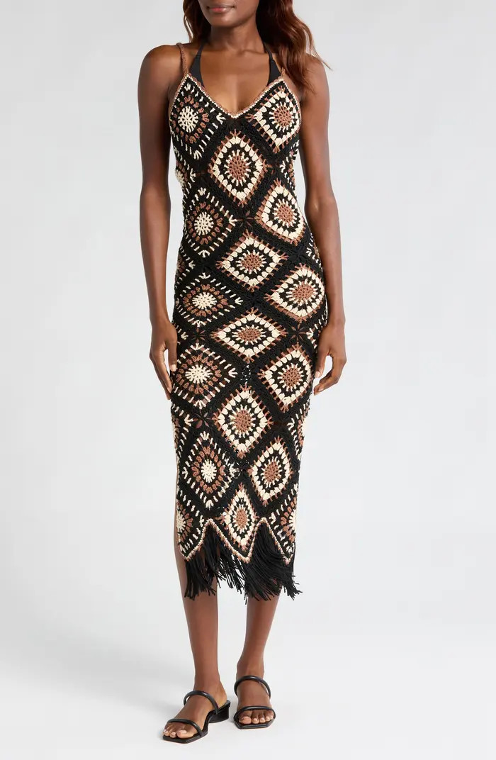 Crochet Maxi Cover-Up Dress | Nordstrom