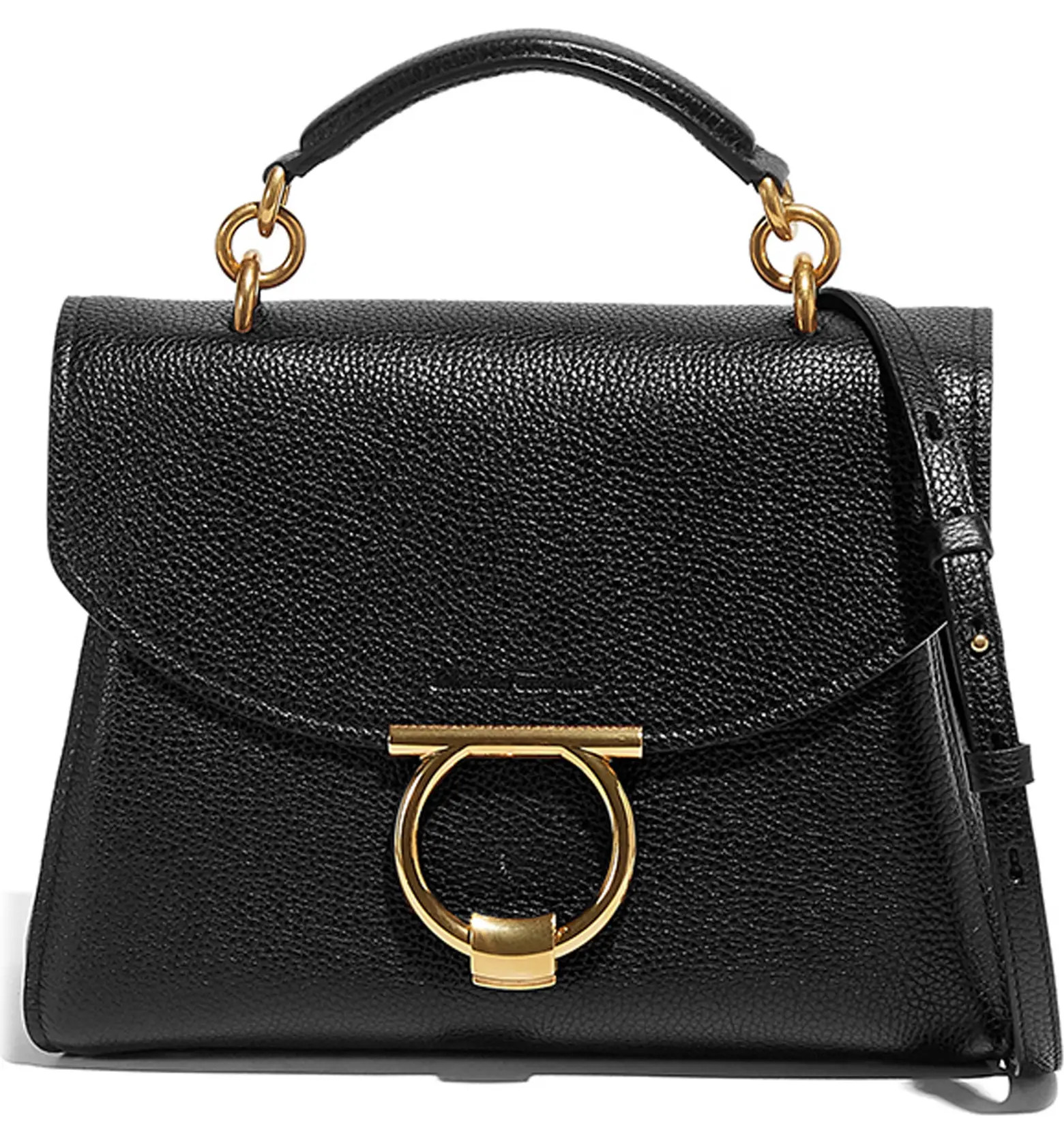 Salvatore Ferragamo Margot Leather Top Handle Bag | Nordstrom | Nordstrom