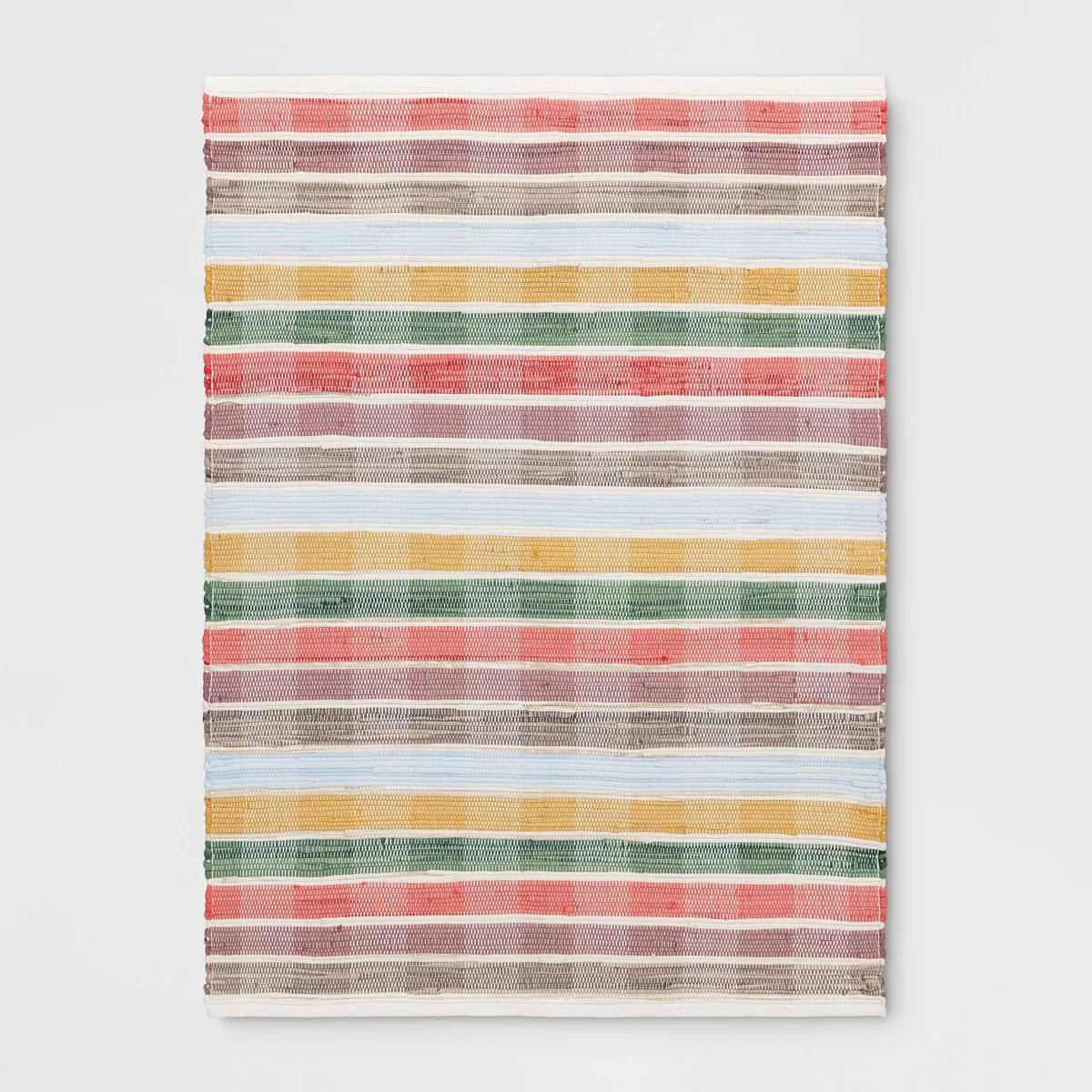4'x5'6" Check Striped Chindi Handwoven Area Rug - Room Essentials™ | Target