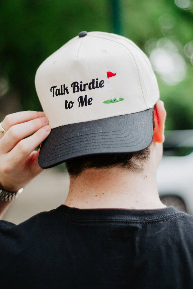 Talk Birdie To Me Men's Golf Vintage Hat | Katydid