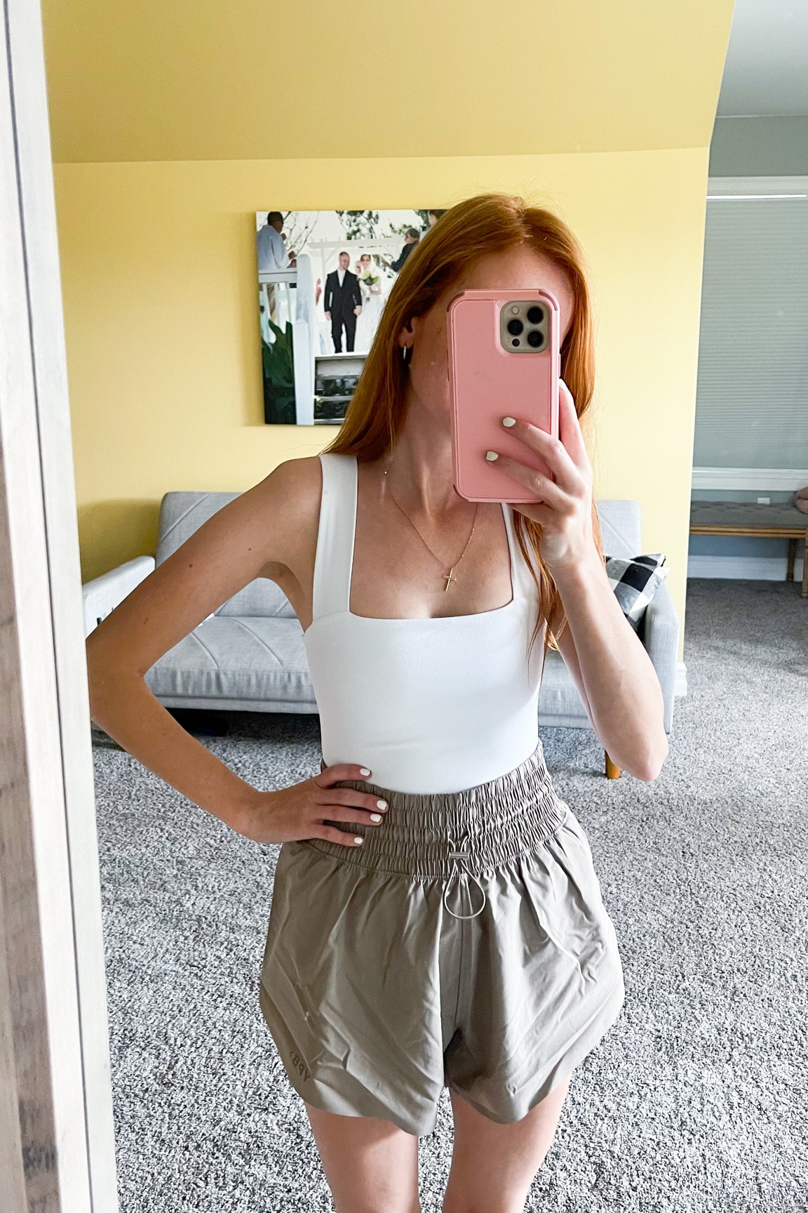 Abercrombie outfit:

Wearing XXS in white bodysuit and XS in active shorts (oat color). Fits tts! I went with xxs in the bodysuit (double layered) because of my smaller chest size - hugs my figure nicely without feeling constricting.  One of my new favorite outfits.

Abercrombie petite style, petite hourglass figure, Abercrombie sale, XS petite, xxs petite

#LTKcurves #LTKsalealert #LTKunder50