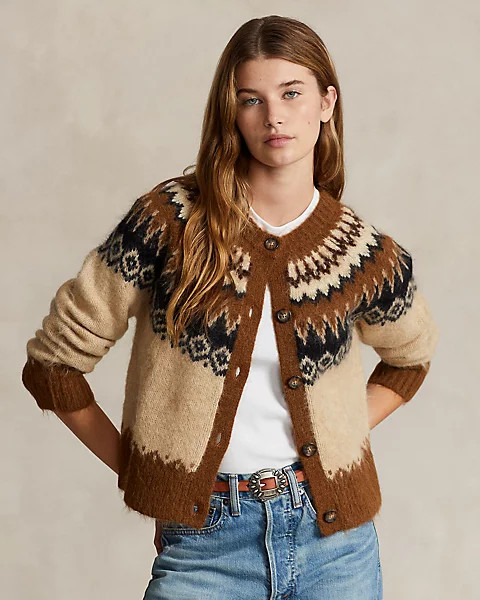 Fair Isle Wool-Blend Cardigan | Ralph Lauren (UK)