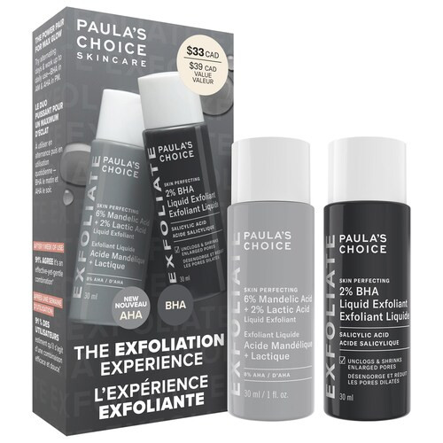 The Exfoliation Experience Kit with 2% BHA + 6% Mandelic Acid AHA - Paula's Choice | Sephora | Sephora (CA)