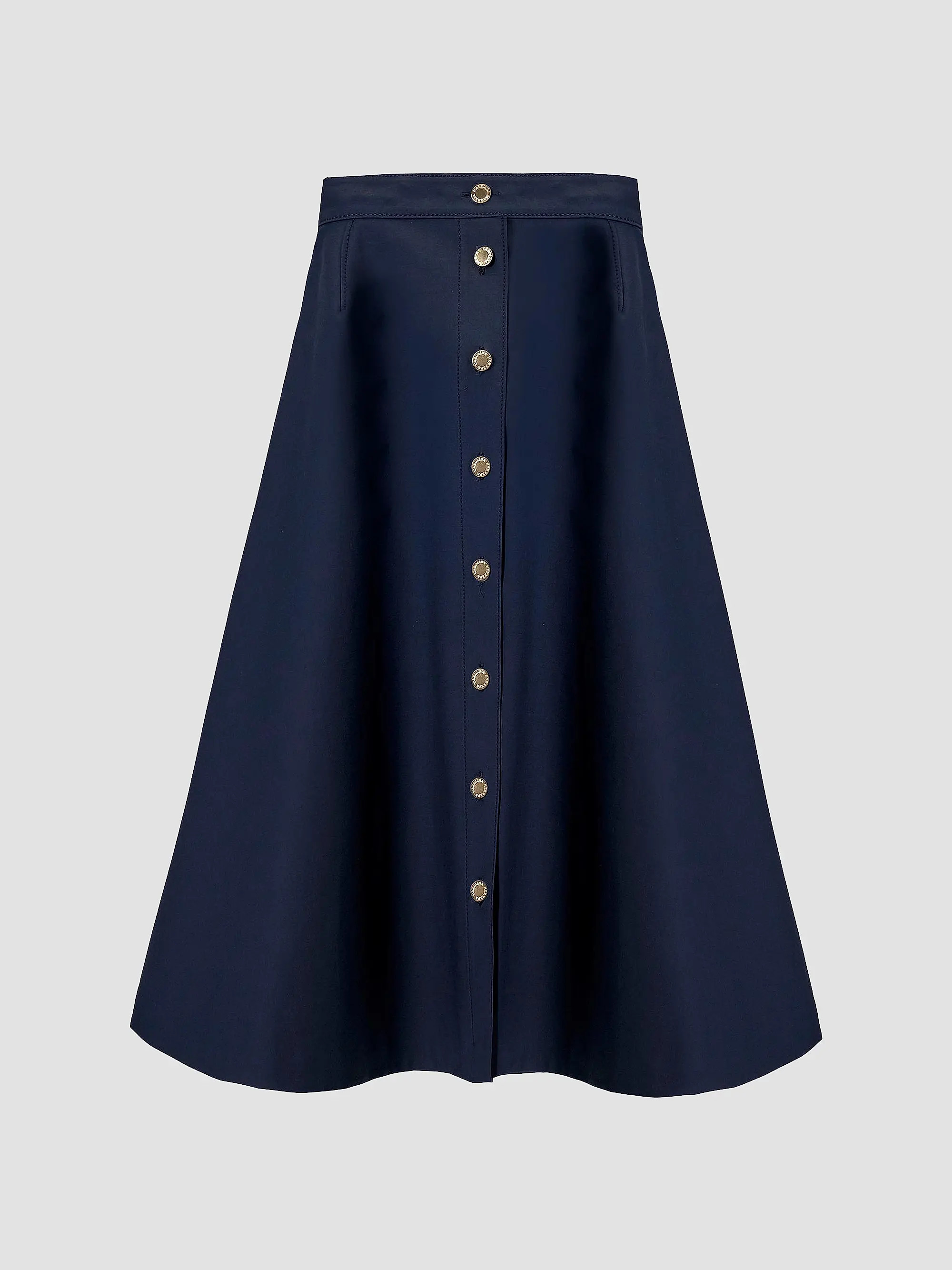 Carolina Herrera Cabana Button-Front Stretch-Cotton Midi-Skirt | Saks Fifth Avenue | Saks Fifth Avenue