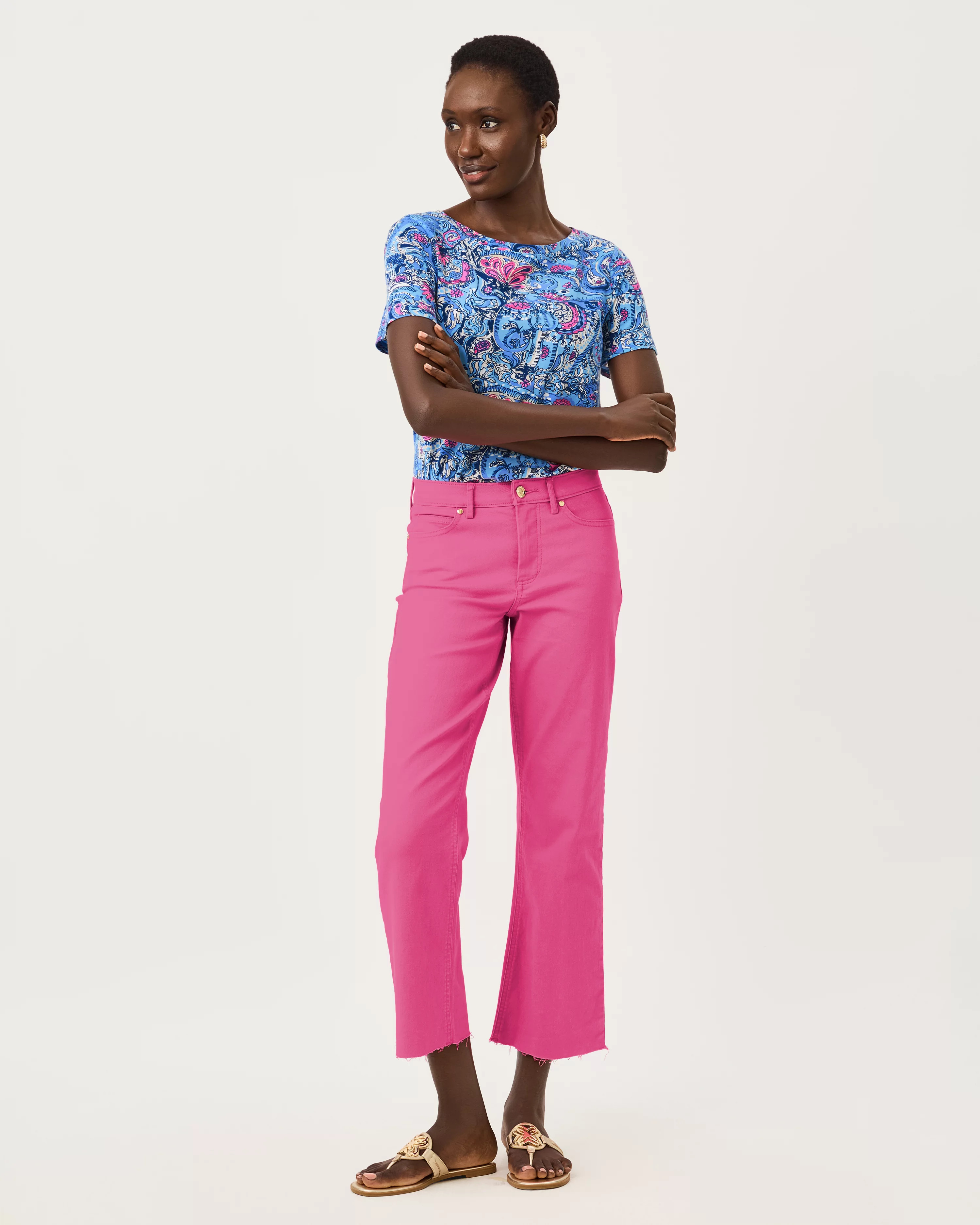 28" Lindessa High Rise Crop Jean | Lilly Pulitzer