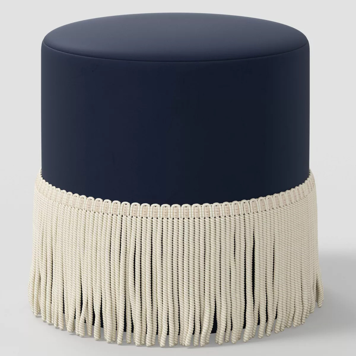 Fringe Drum Ottoman in Velvet - Threshold™ | Target