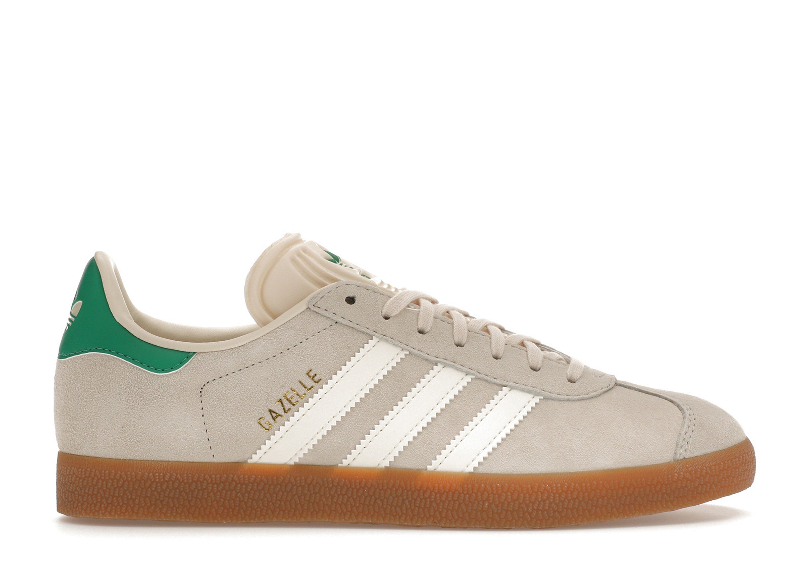 Adidas Gazelle Green (Women's) Sneakers in Wonder White/Cream White/Gum | StockX