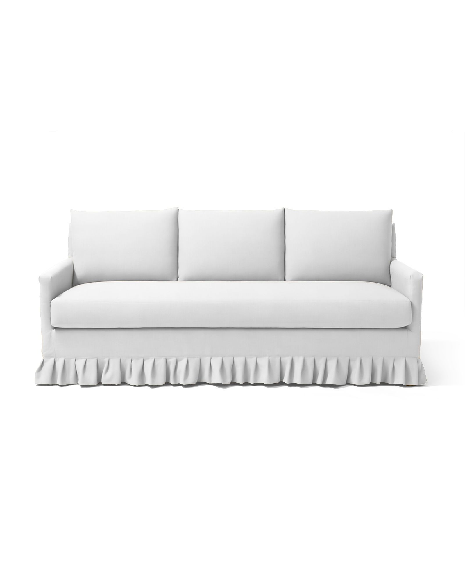 Spruce Street Track Arm Slipcovered Sofa with Relaxed Pleat | Serena and Lily