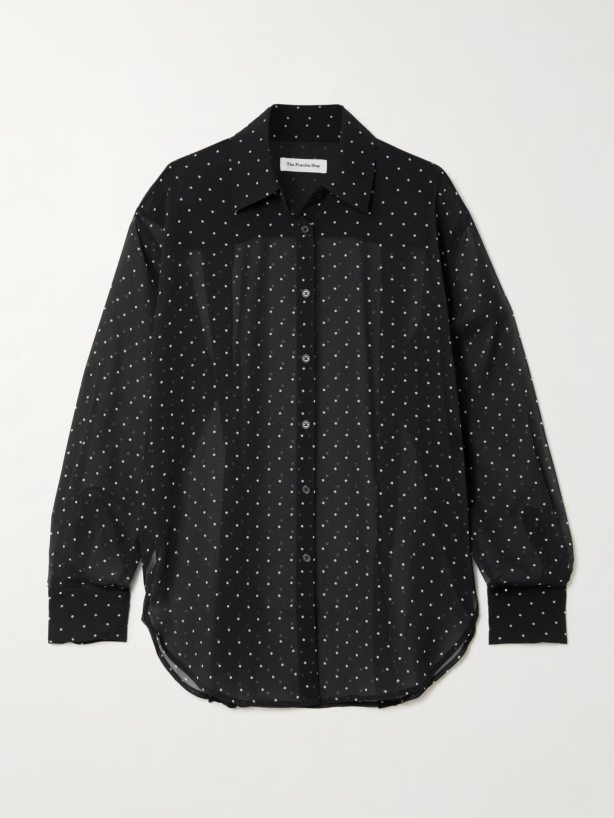 Peri polka-dot georgette shirt | NET-A-PORTER (UK & EU)