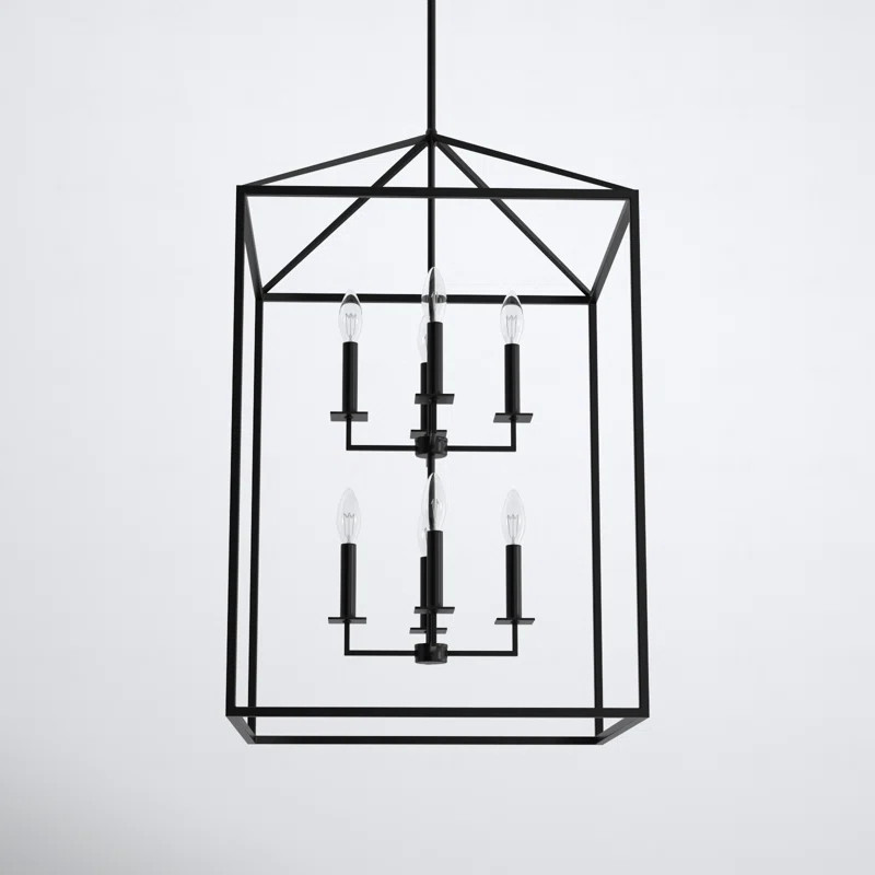 Ellis 8 - Light Dimmable Lantern Square / Rectangle Chandelier | Wayfair North America