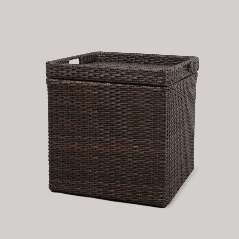 Wicker Storage Patio Accent Table - Brown - Room Essentials™ | Target