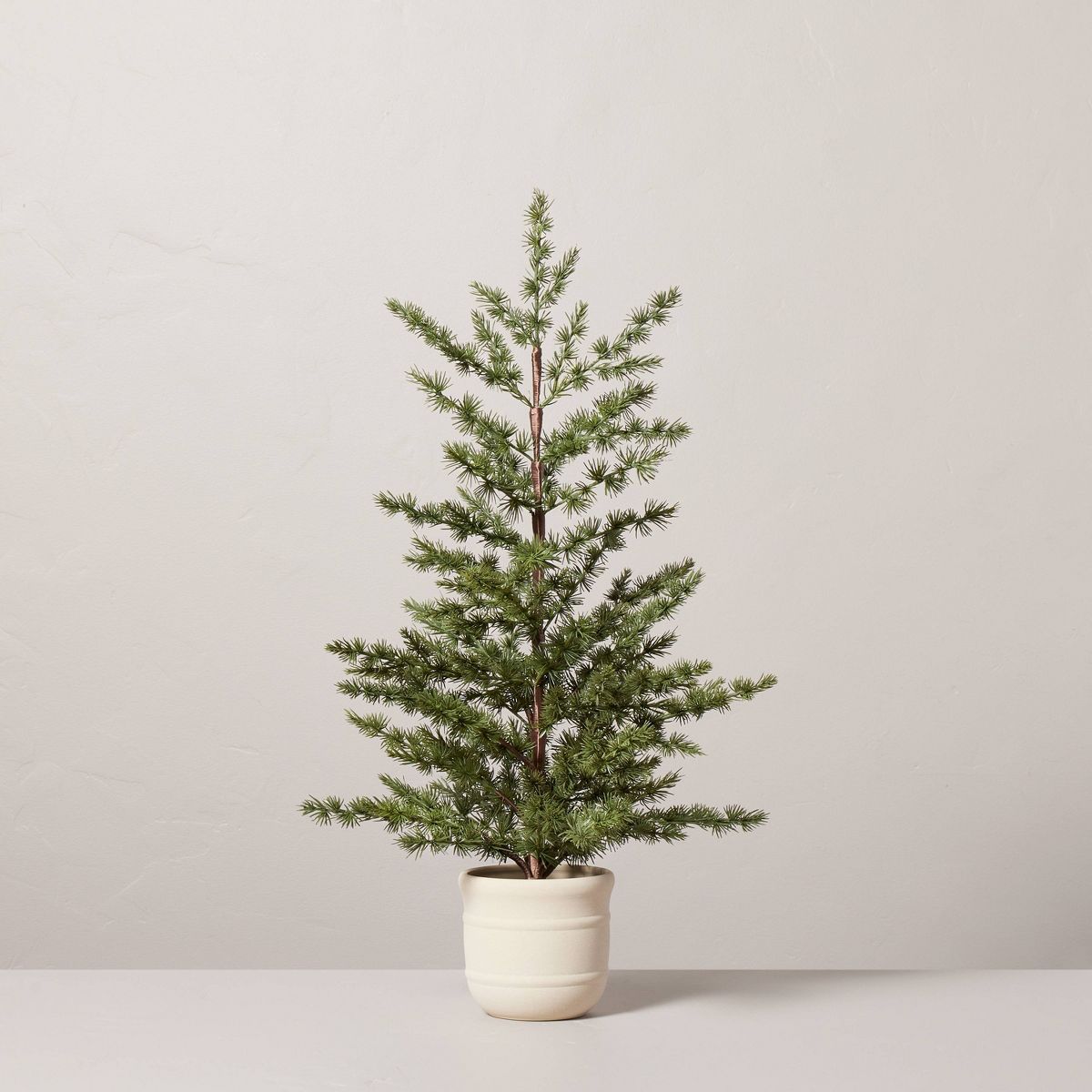 Faux Spruce Christmas Tree in Ceramic Porch Pot - Hearth & Hand™ with Magnolia | Target