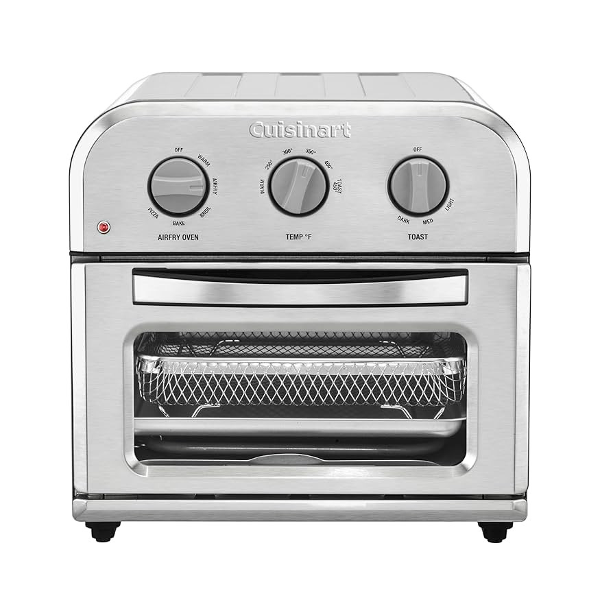 Cuisinart Compact Air Fryer Toaster Oven, Stainless Steel Fryer with 6-in-1 Functions, Adjustable... | Amazon (US)