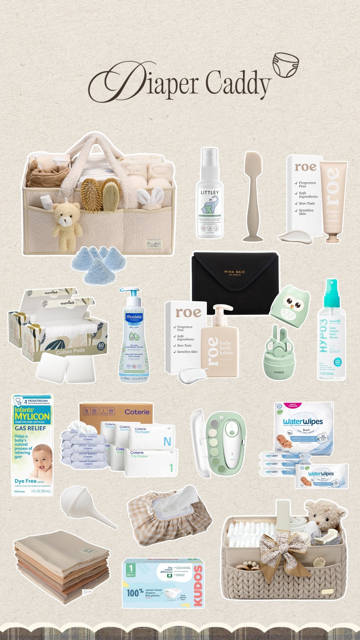 What I prepped in our diaper caddy🤍 Everything is from Amazon 

#LTKBaby #LTKSaleAlert