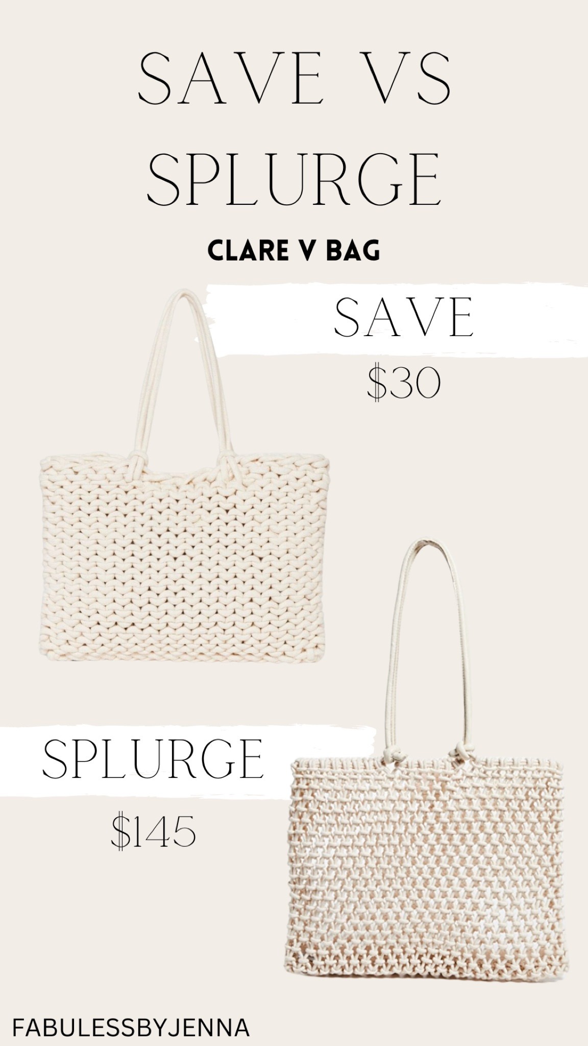 Save vs splurge bags! 

#LTKstyletip #LTKunder50 #LTKsalealert