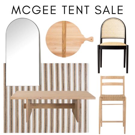 McGee tent sale 
Bar stools 
Chairs 
Mirrors 
 Coffee tables 
Round pizza board 
Rugs 

#LTKhome #LTKsalealert #LTKFind