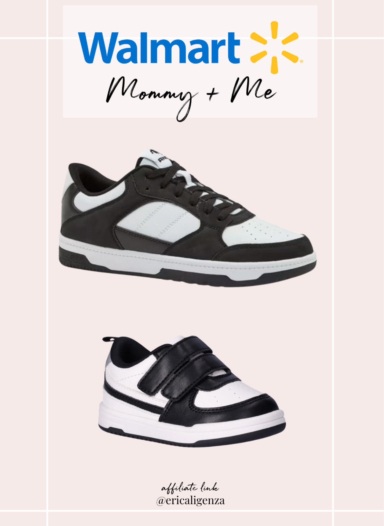 Matching mommy + me sneakers at Walmart! 🖤

Nike look for less sneakers // black and white sneakers // kids Velcro sneakers // toddler shoes // matching sneakers 

#LTKFamily #LTKBacktoSchool #LTKKids