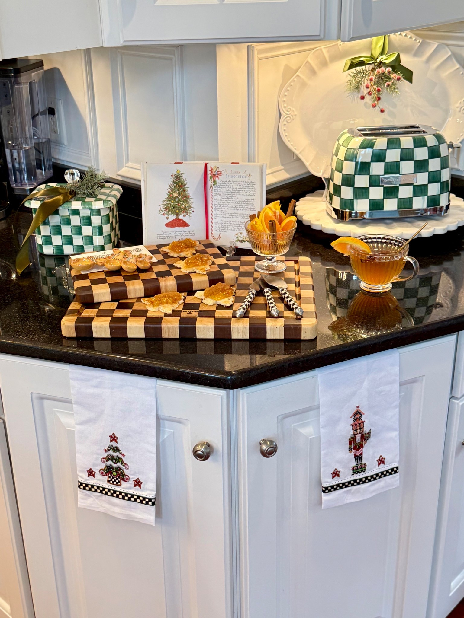 For the friend who has everything (and then some!), wrap up a little nostalgia this season. The @mackenziechilds Emerald Check Recipe Box makes the sweetest heirloom gift; just fill it with treasured family recipes to be cherished for generations. 🍪✨
Come Christmas morning, the Emerald Check Toaster turns simple toast into something merry and bright! Shape your baguettes into Christmas trees, spread with orange marmalade, and dust with cinnamon. Pure holiday cheer on a plate or board! These simple touches add a memorable dash of magic to Christmas morning. 🎄🍊
The Chop Board and Supper Club Knife Set? They’re the finishing touch for any festive foodie. And don’t miss the whimsical guest towels, because even your kitchen deserves to dress for the occasion. 💚❤️
#mackenziechilds2025 #mcambassador 

#LTKGiftGuide #LTKHoliday #LTKSeasonal