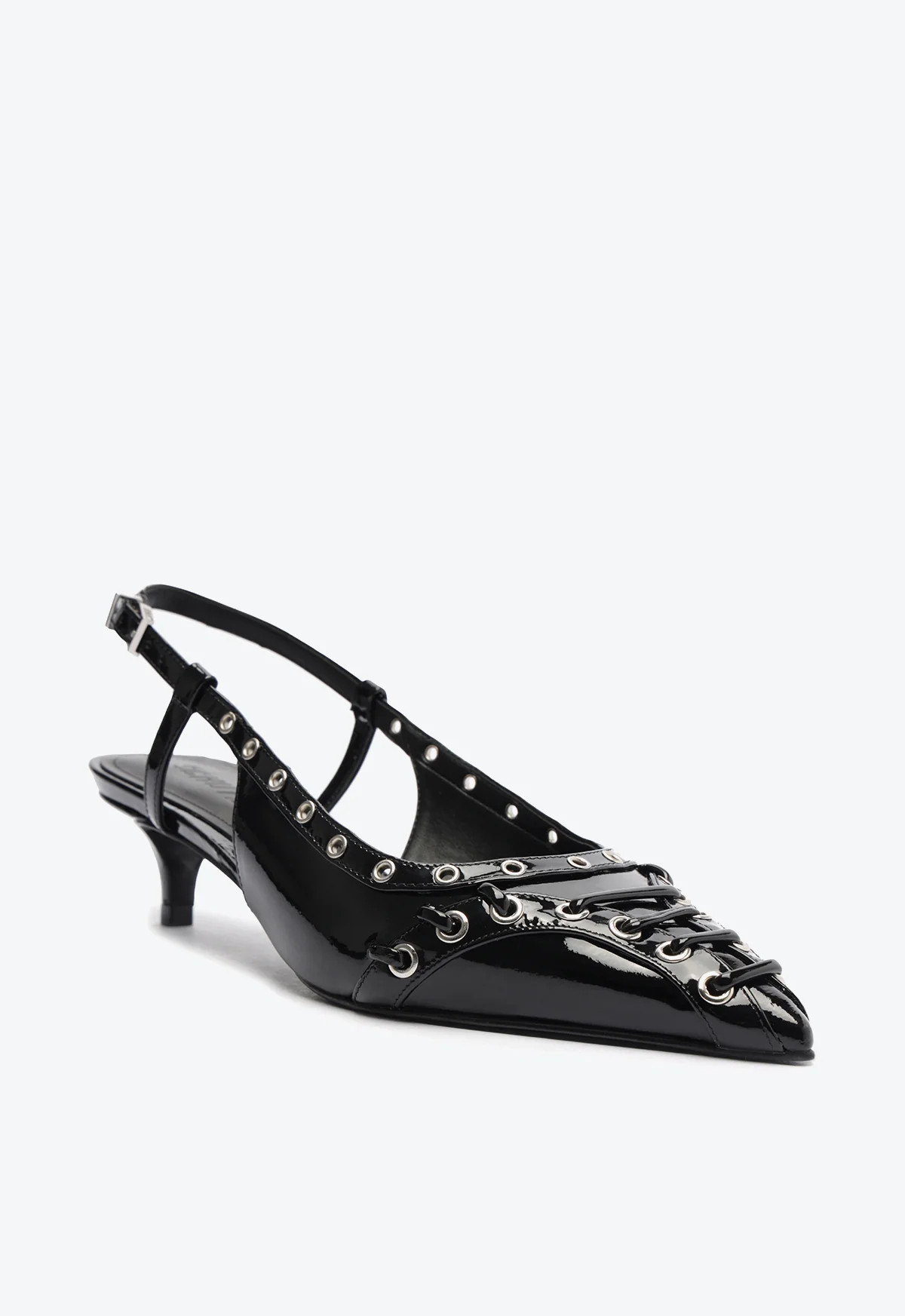 Ruth Mid Patent Leather Pump | Schutz (US)