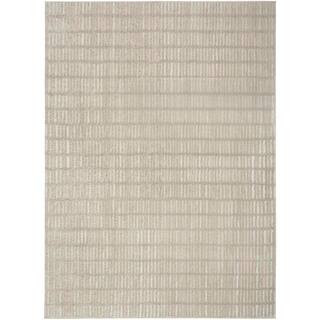 NourisonCozy Modern Grey Ivory 8 ft. x 10 ft. Linear Contemporary Area Rug(7)Questions & Answers... | The Home Depot
