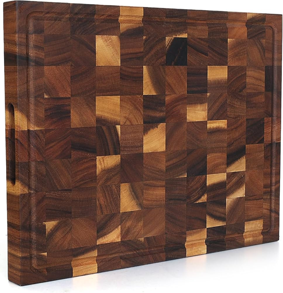 Cutting Boards for Kitchen,Wooden Cutting Board with Juice Groove,19''X 15'',Inner Handle Design,... | Amazon (US)