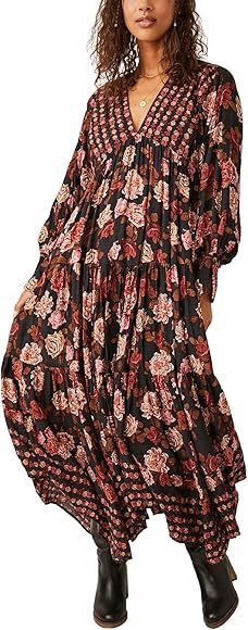 Free People Rows of Roses Maxi      
 Rayon | Amazon (US)