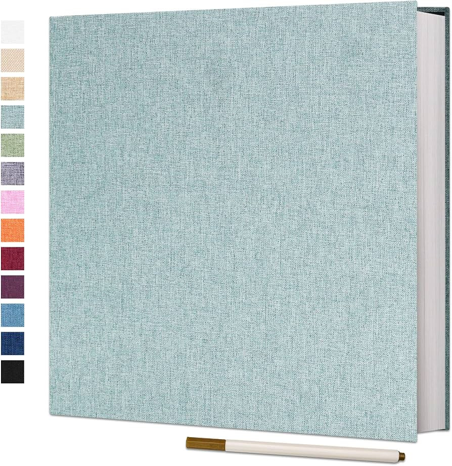 Vienrose Photo Album Self Adhesive 4x6 5x7 3x5 8x10 Scrapbook Album DIY Scrap Book with A Metalli... | Amazon (US)