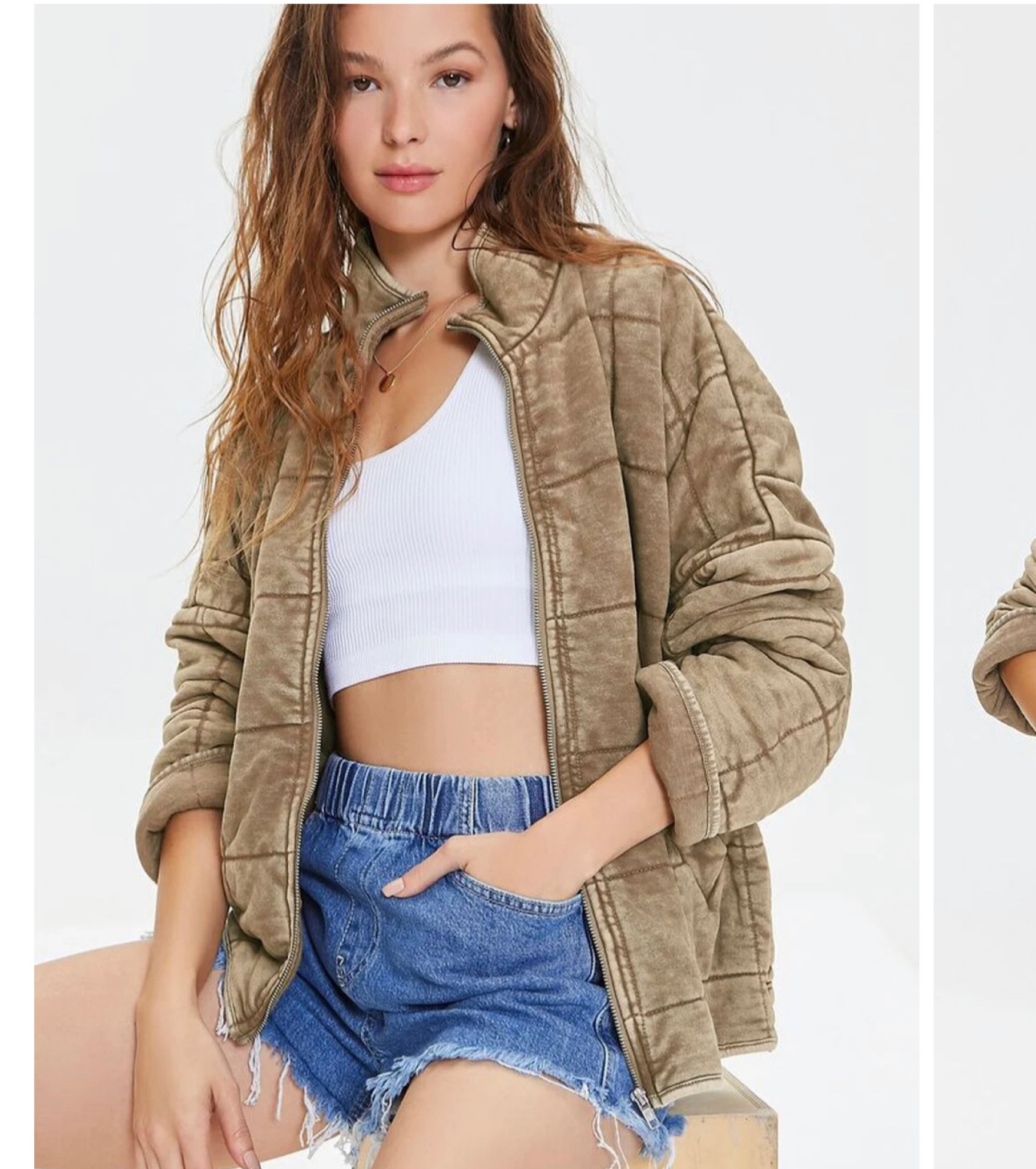 FREE PEOPLE QUILTED JACKET DUPE - AMAZING QUALITY $29.99 + 20% off if you add your email! RUN these will sell out! I got the color brown in a medium 

#LTKunder50 #LTKstyletip #LTKsalealert