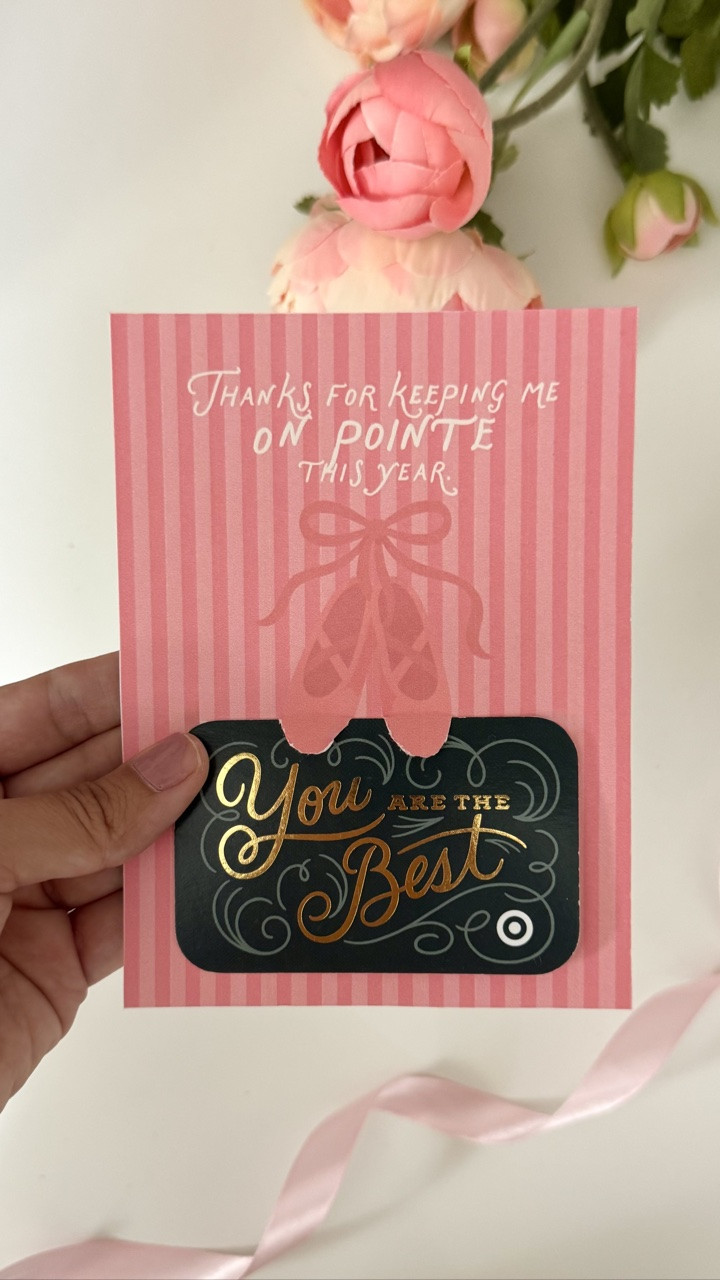 Happy Maycember to all the parents out there! This simple dance recital gift card holder is ready for you to simply download and print! Perfect last minute dance teacher gift!

#LTKmomlife #LTKKids #LTKSeasonal