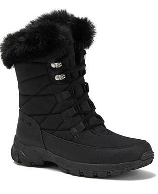 Women's Wide Width Expedition Trail Waterproof Lace Up Snow Boots | Macy's