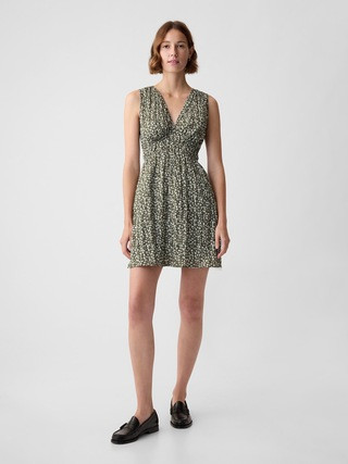 Textured Crinkle Empire Waist Mini Dress | Gap (US)