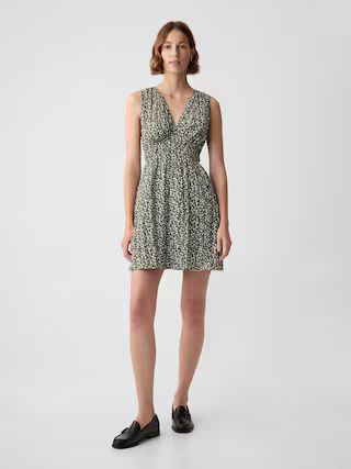 Textured Crinkle Empire Waist Mini Dress | Gap (US)