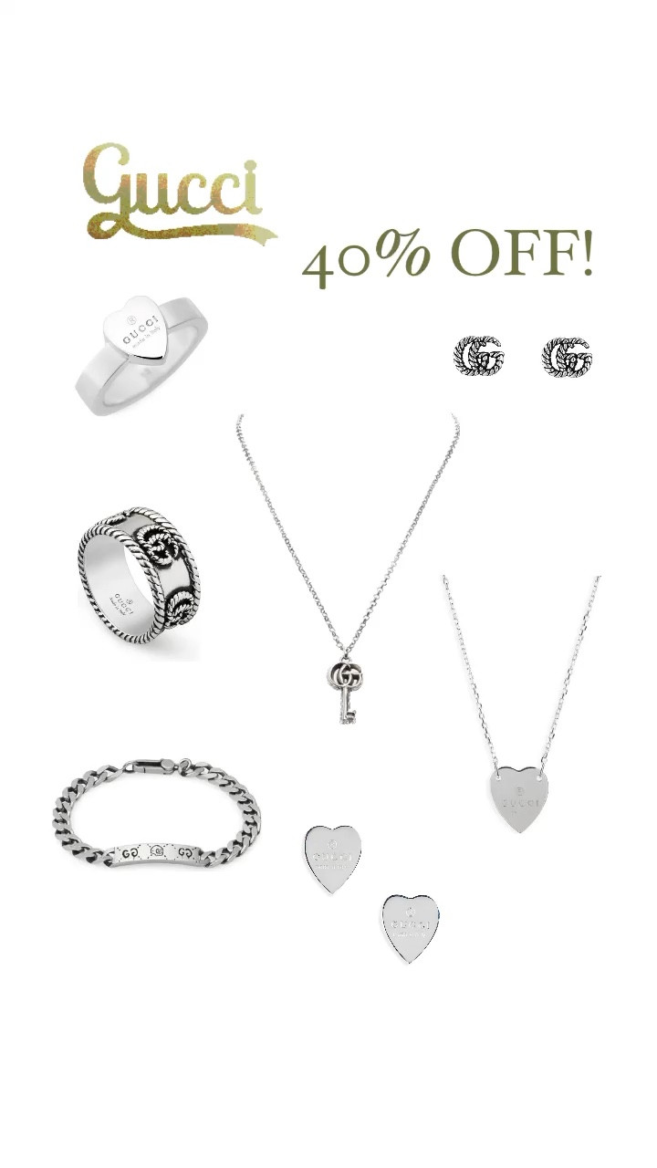 Gucci sale
Earrings
Ring 
Necklace 
GG

#LTKGiftGuide #LTKsalealert #LTKHoliday