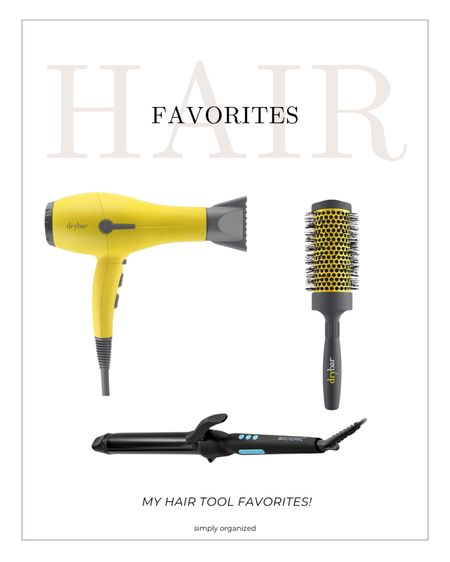 When blowing out my hair, these are the tools I use - just two! A hair dryer with a round brush…and sometimes I add curls with this curling iron. Love both! My hairdryer was a gift to me when I organized for Alli Webb, founder of DryBar! 😍 It’s lasted me YEARS!!!

#LTKBeauty
