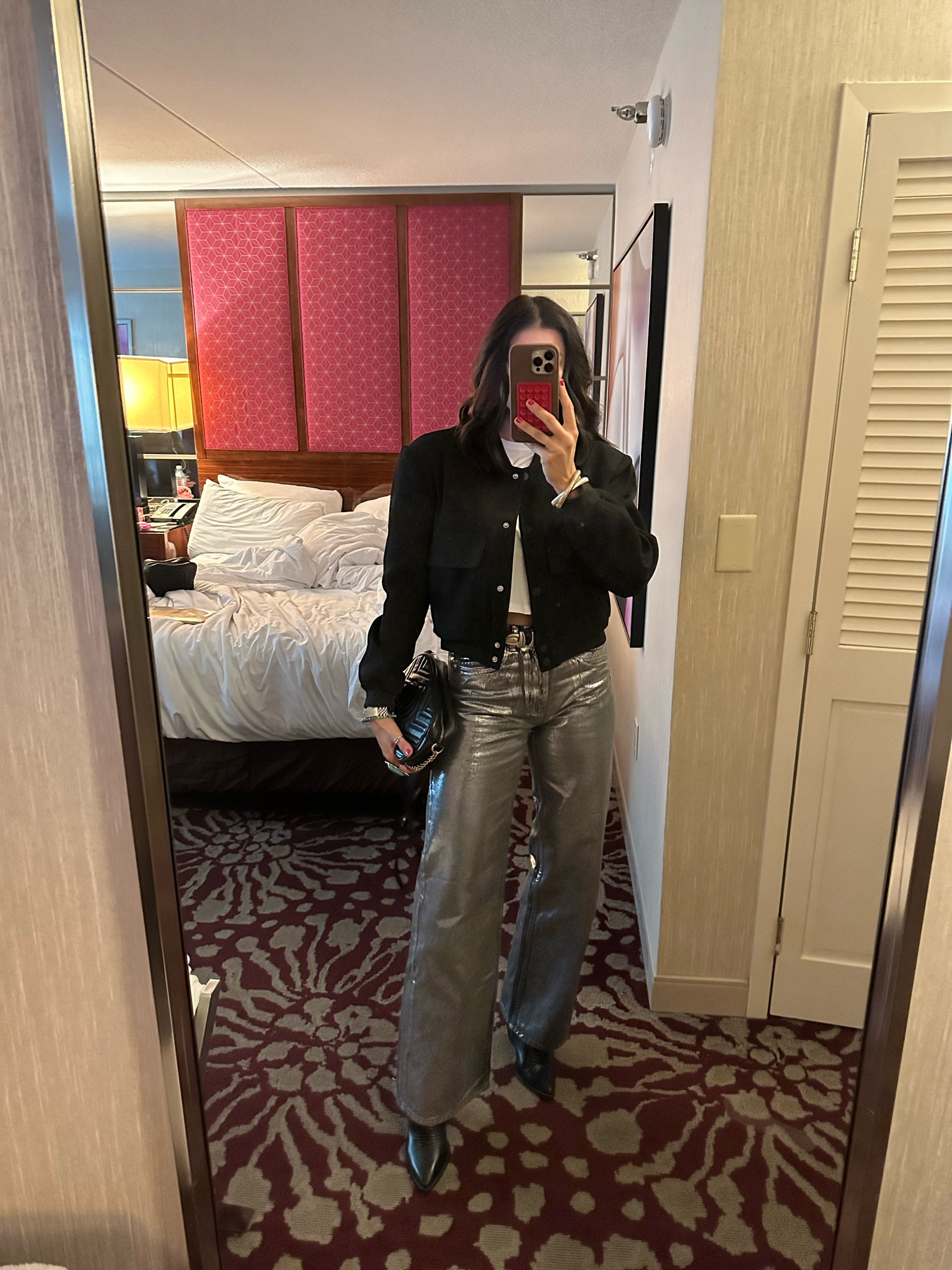 Todays ootd for NFR
Small in bomber and tshirt 
Boots TTS
Jeans are Zara 
Belt is thrifted 

#LTKsalealert #LTKstyletip #LTKSeasonal