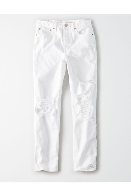 AE 90s Boyfriend Jean Women's White Washed 2 Regular | American Eagle Outfitters (US & CA)