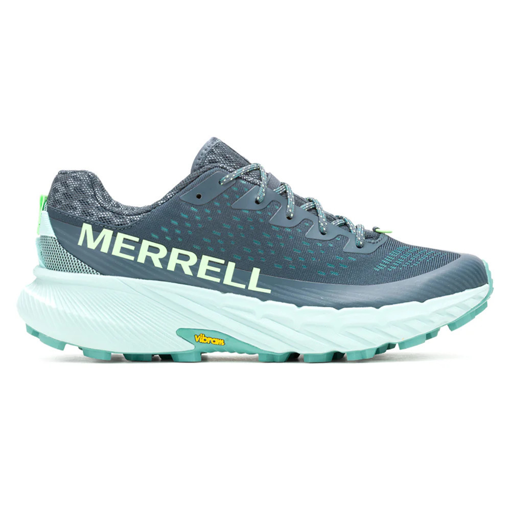 Shop Blue Mens Merrell Agility Peak 5 Trail Running Shoes | Shoebacca